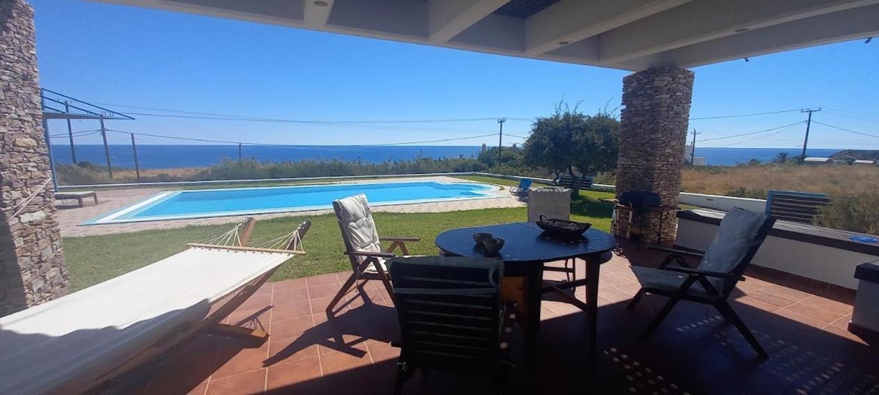 Cristelia Seafront & Pool Villa Lakhania Exteriér fotografie